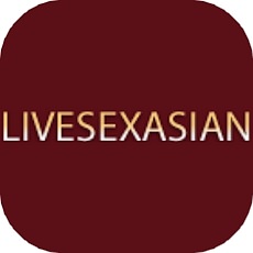 LIVESEXASIANのアプリアイコン風のロゴ